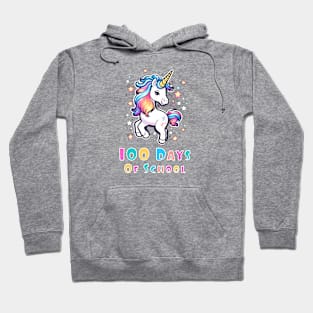 Unicorn 100 days of school design Hoodie